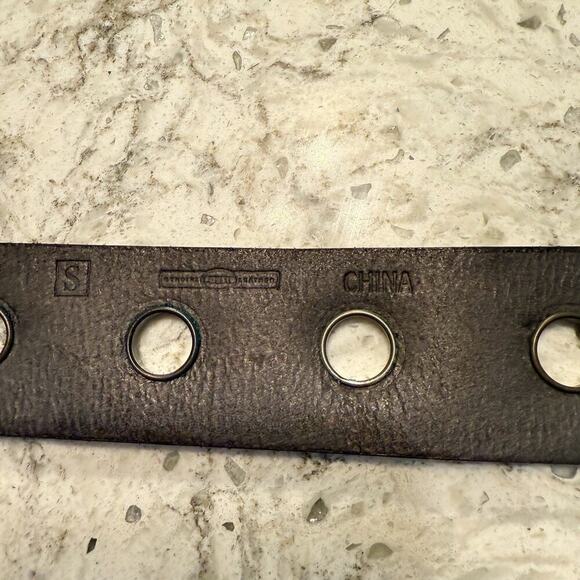 Fossil Belt Leather Multicolor Grommets Ladies Sz S Boho Unique NWOT￼ - Picture 5 of 10